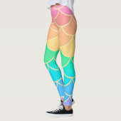 Rainbow Pastel Mermaid Leggings (Links)
