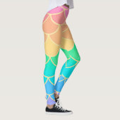 Rainbow Pastel Mermaid Leggings (Rechts)