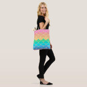 Rainbow Pastel Mermaid Tasche (Am Model)