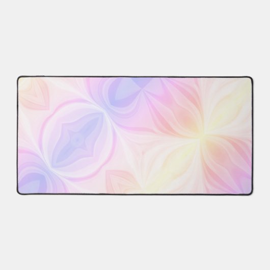 Rainbow Pastel Moderne Abstrakte Farben Schreibtischunterlage (Vorderseite)