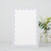 Rainbow Pastel Pink Briefpapier (Stehend Vorderseite)