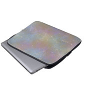 Rainbow Pastel Spritzer Holographic Laptopschutzhülle (Vorne Knopf)