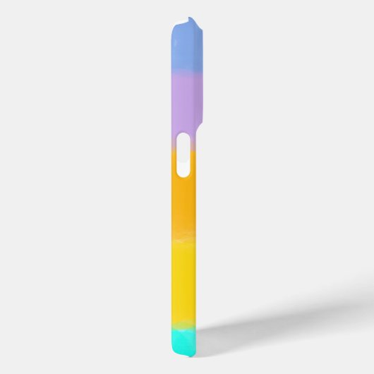 Rainbow Pastel Streifen | Initial Letter Monogram Case-Mate iPhone Hülle (Rückseite / Rechts)