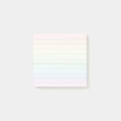 Rainbow Pastel Stricknotizen Post-it Klebezettel (Vorderseite)