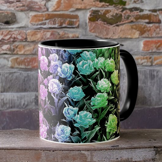 Rainbow Pastel Tulips Tasse