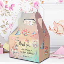 Rainbow Pastel w Animals 2. Geburtstag