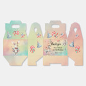 Rainbow Pastel w Animals 4. Geburtstag Geschenkschachtel (Ungeklappt)