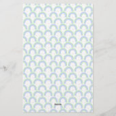 Rainbow Pastel White Briefpapier (Rückseite)