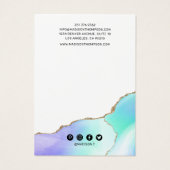 Rainbow Pastell Agate Hair Clip Display (Rückseite)