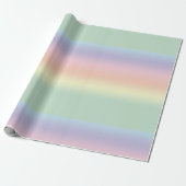 Rainbow Pastell Streifen Wrapping Paper Geschenkpapier (Ungerollt)