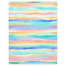 Rainbow Pastell Stripes Scrapbook