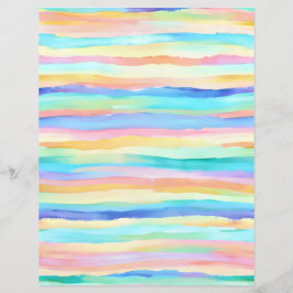 Rainbow Pastell Stripes Scrapbook