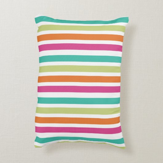 Rainbow Pastellfarben Retro vertikale Streifen Dekokissen (Rückseite(Vertikal))