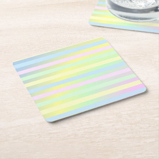 Rainbow Pastellfarben Untersetzer (angewinkelt)