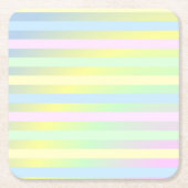 Rainbow Pastellfarben Untersetzer (Vorderseite)
