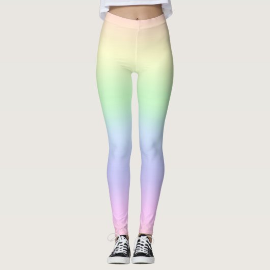 Rainbow Pastels Leggings (Vorderseite)