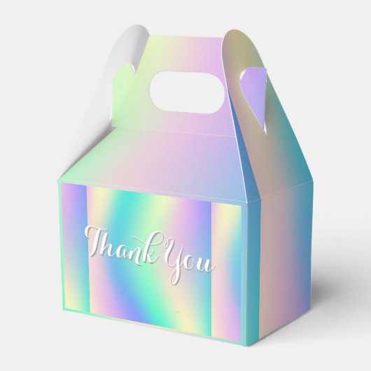 RAINBOW PASTELS Vielen Dank Geschenkschachtel (Vorderseite)