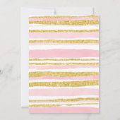 Rainbow pasti baby Dusche Einladung Girl (Rückseite)