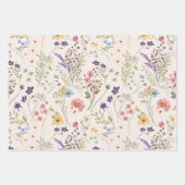 Rainbow Pastors Wasserfarbe Wildblume Wiese Geschenkpapier Set (Vorderseite 3)