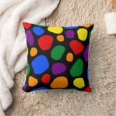Rainbow Patches Throw Cushion Kissen (Decke)