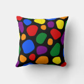 Rainbow Patches Throw Cushion Kissen (Rückseite)