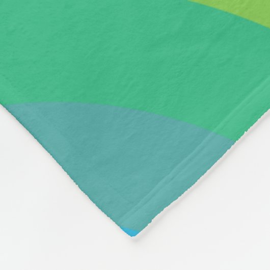 Rainbow Pattern Fleece Blanket (Ecke)