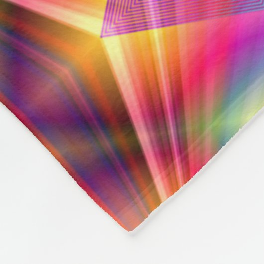Rainbow Pattern Fleecedecke (Ecke)