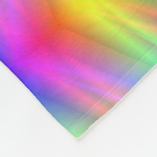Rainbow Pattern Fleecedecke (Ecke)