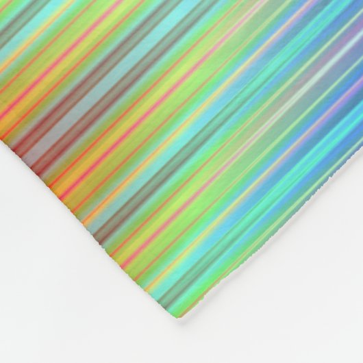 Rainbow Pattern Fleecedecke (Ecke)