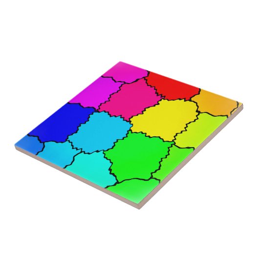 Rainbow Pattern Fliese (Seite)