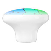 Rainbow Pattern Keramikknauf (Seitenansicht)