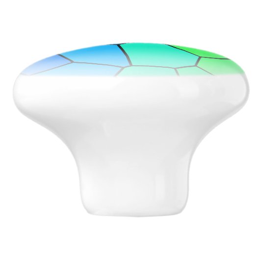 Rainbow Pattern Keramikknauf (Seitenansicht)