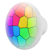 Rainbow Pattern Keramikknauf (Rechts)