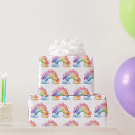 Rainbow Pattern Kindergeburtstag Geschenkpapier