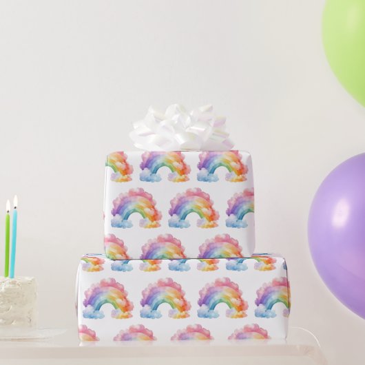 Rainbow Pattern Kindergeburtstag Geschenkpapier (Partygeschenke)