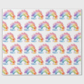 Rainbow Pattern Kindergeburtstag Geschenkpapier (Flach)