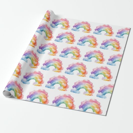 Rainbow Pattern Kindergeburtstag Geschenkpapier (Ungerollt)