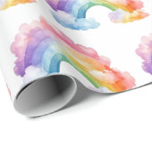 Rainbow Pattern Kindergeburtstag Geschenkpapier (Rolleneckpunkt)