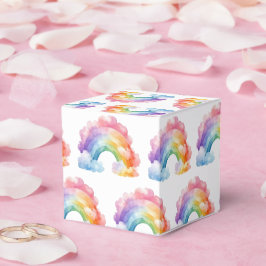 Rainbow Pattern Kindergeburtstag Geschenkschachtel