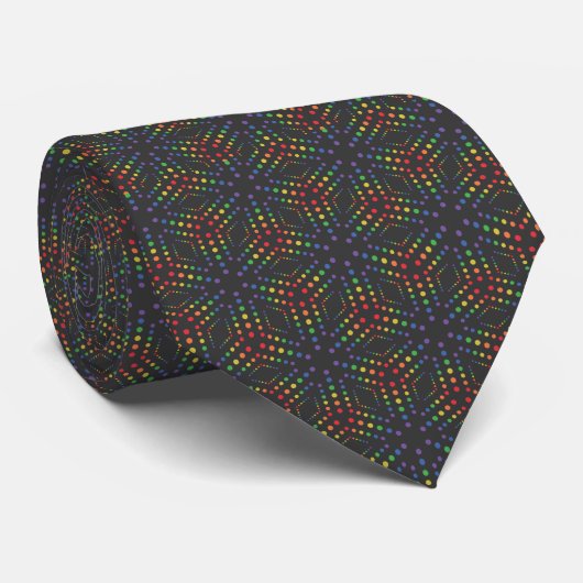 Rainbow Pattern Krawatte (Gerollt)