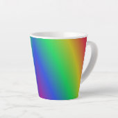 Rainbow Pattern Latte Tasse (Rechte Ecke)