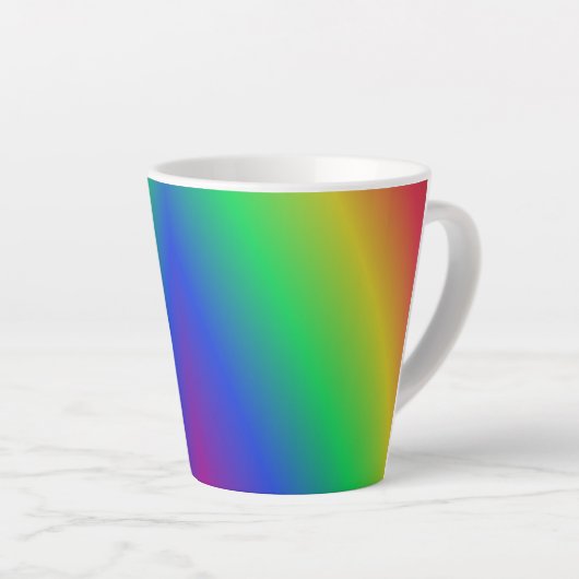 Rainbow Pattern Latte Tasse (Rechte Ecke)