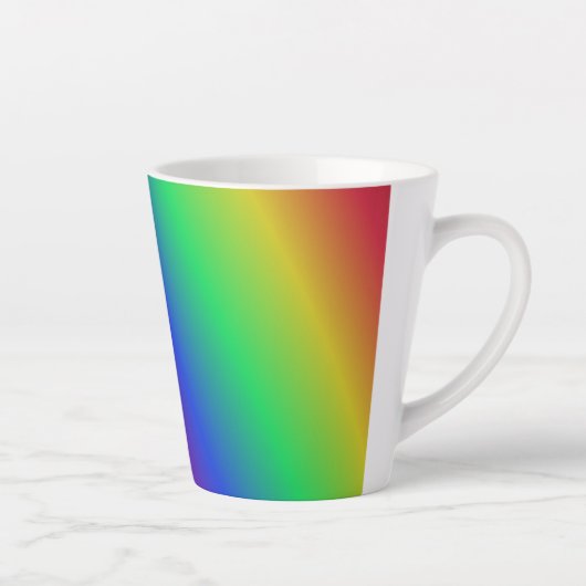 Rainbow Pattern Latte Tasse (Rechts)