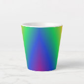 Rainbow Pattern Latte Tasse (Vorderseite)