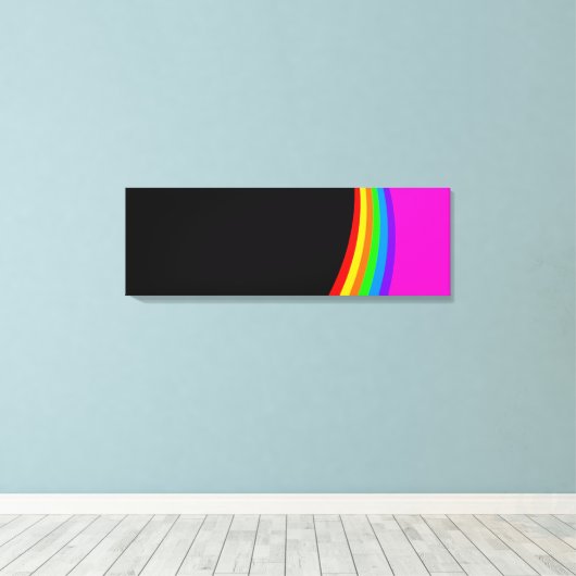 RAINBOW PATTERN LEINWANDDRUCK (Insitu (Holzboden))