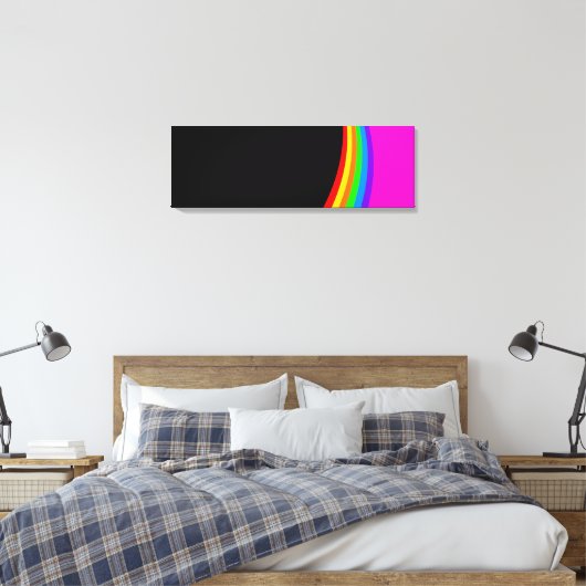 RAINBOW PATTERN LEINWANDDRUCK (Insitu (Schlafzimmer))