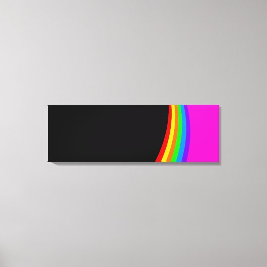 RAINBOW PATTERN LEINWANDDRUCK (Vorderseite)