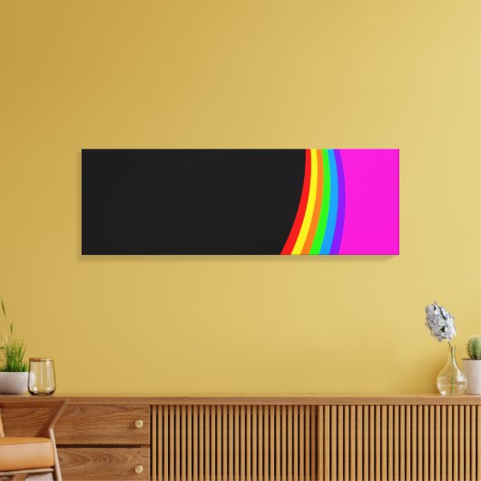 RAINBOW PATTERN LEINWANDDRUCK (Insitu (Wohnzimmer))