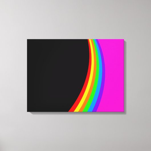 RAINBOW PATTERN LEINWANDDRUCK (Vorderseite)