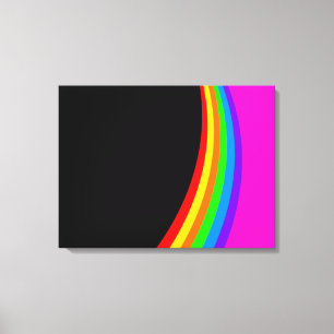 RAINBOW PATTERN LEINWANDDRUCK